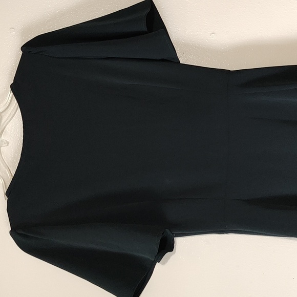 ZARA Basic Winter Green faux wrap dress size M - Picture 7 of 8